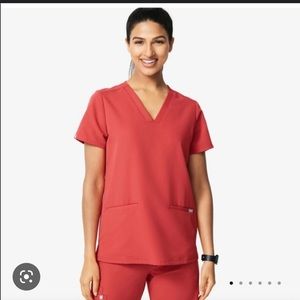 Figs Casma Top in Clay